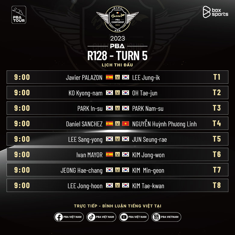 Lịch thi đấu chặng 4 PBA Tour 2023/2024 - SY Bazzar Championship hôm nay mới nhất - Ảnh 1
