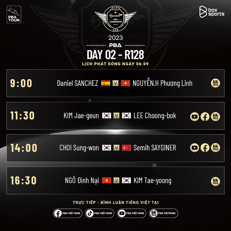 Xem trực tiếp chặng 4 PBA Tour 2023/2024 ngày 6/9: Đại chiến Phương Linh vs Sanchez - Ảnh 2