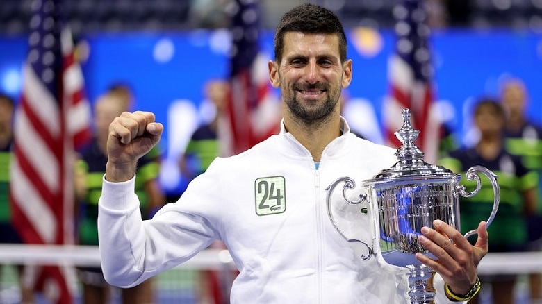 Djokovic lần thứ tư vô địch US Open, san bằng kỷ lục 24 Grand Slam của Margaret Court - Ảnh 1