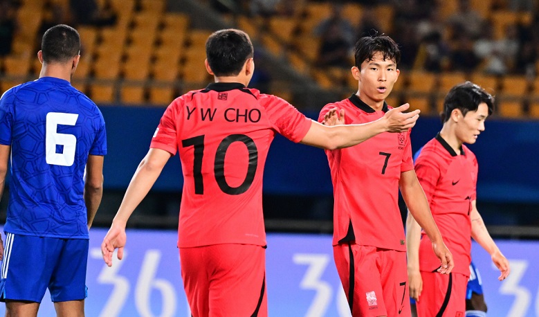 Kết quả bóng đá Olympic Hàn Quốc vs Olympic Kuwait: Cơn mưa bàn thắng ở sân Kim Hoa - Ảnh 2