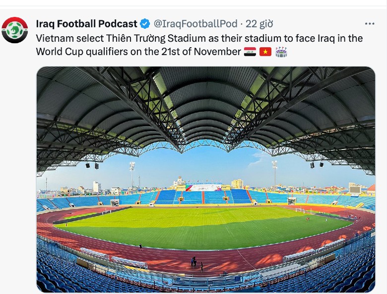Báo Iraq bất ngờ để lộ địa điểm thi đấu của ĐT Việt Nam tại VL World Cup 2026 - Ảnh 1