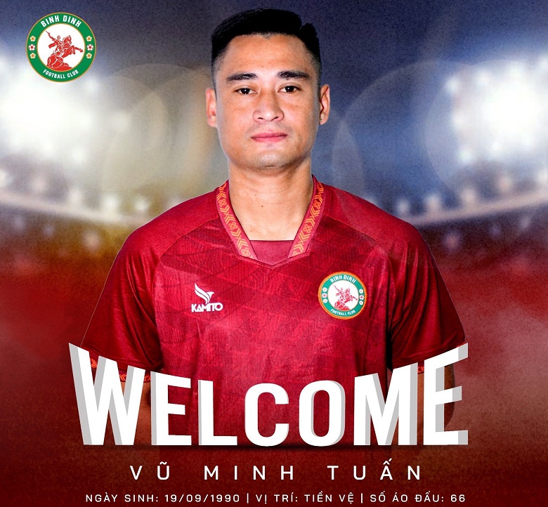 Rời Hà Nội FC, Vũ Minh Tuấn chính thức đầu quân cho Quy Nhơn Bình Định - Ảnh 1