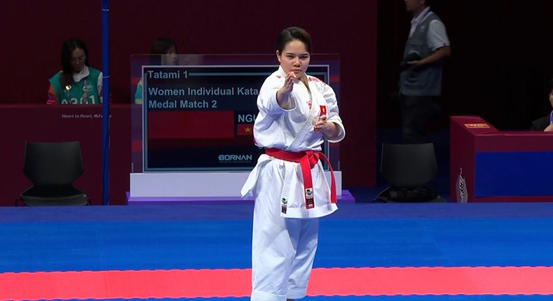 Nguyễn Thị Phương thua 'khắc tinh', lỡ cơ hội giành HCĐ Karate ASIAD 19 - Ảnh 3