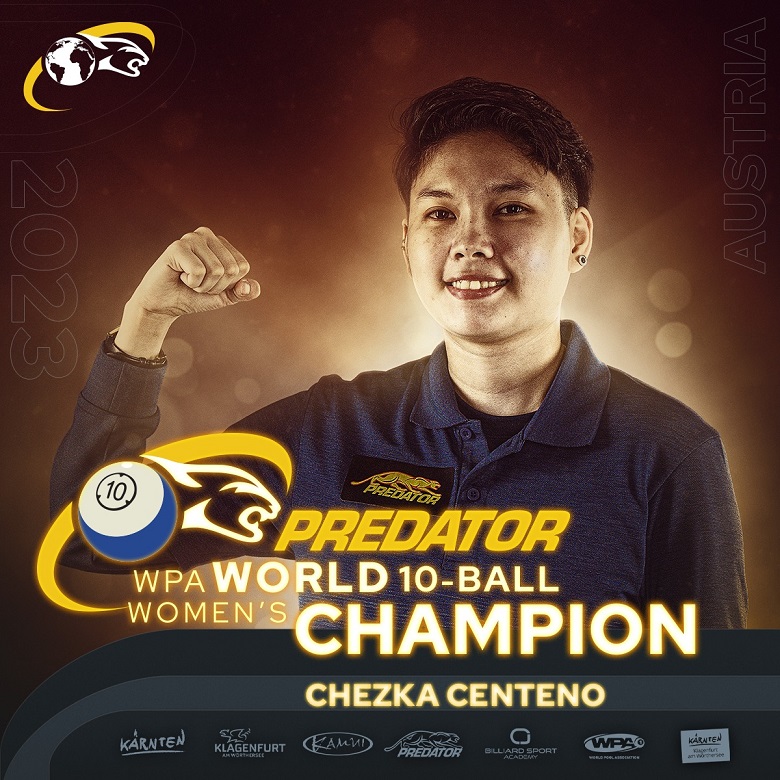 Chezka Centeno 'đánh nhanh hạ gọn' Han Yu, giành chức Vô địch 10 bi nữ thế giới - Ảnh 1