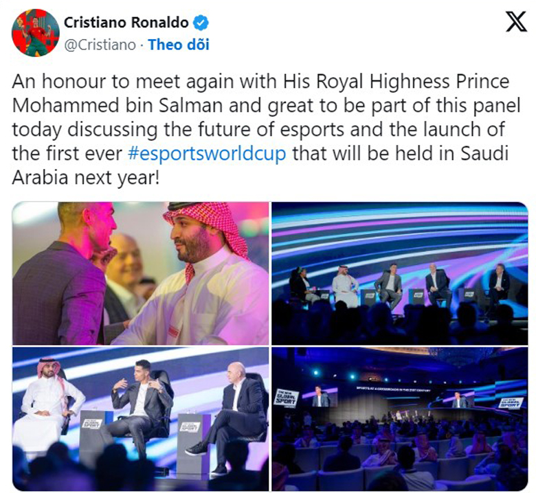 Cristiano Ronaldo hợp tác với hoàng gia, quyết mang World Cup Esport 2024 về Saudi Arabia - Ảnh 2