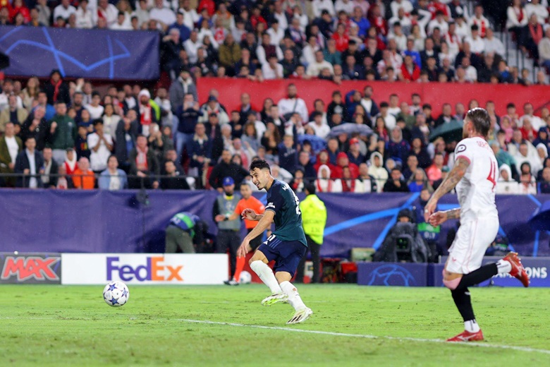 Kết quả bóng đá Sevilla vs Arsenal: Dấu ấn Gabriel Jesus - Ảnh 1