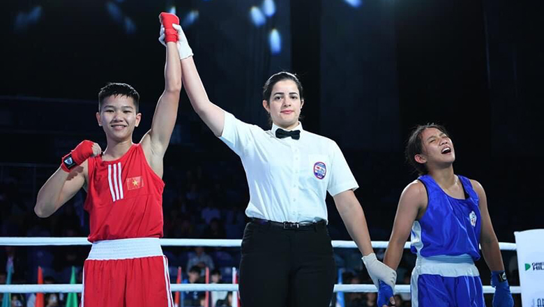 Nữ võ sĩ Quân Đội lọt vào bán kết giải Boxing trẻ châu Á - Ảnh 2
