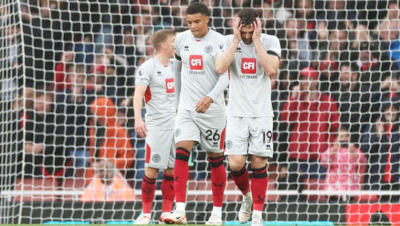Thua Arsenal 5-0, Sheffield khởi đầu tệ nhất lịch sử Ngoại hạng Anh - Ảnh 1