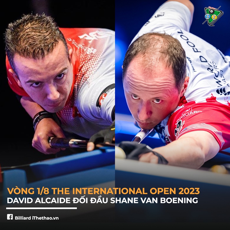 International Open 2023 nội dung 9 bi: Van Boening vs Alcaide ở vòng 1/8 - Ảnh 1