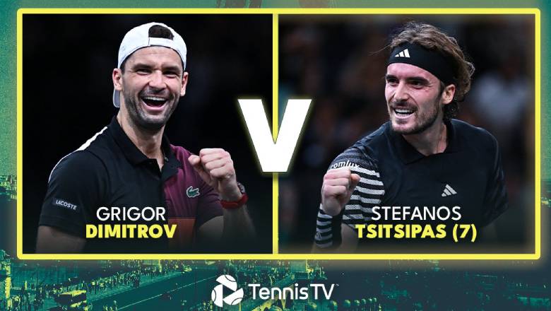 Trực tiếp tennis Dimitrov vs Tsitsipas, Bán kết Paris Masters - 20h00 ngày 4/11 - Ảnh 1