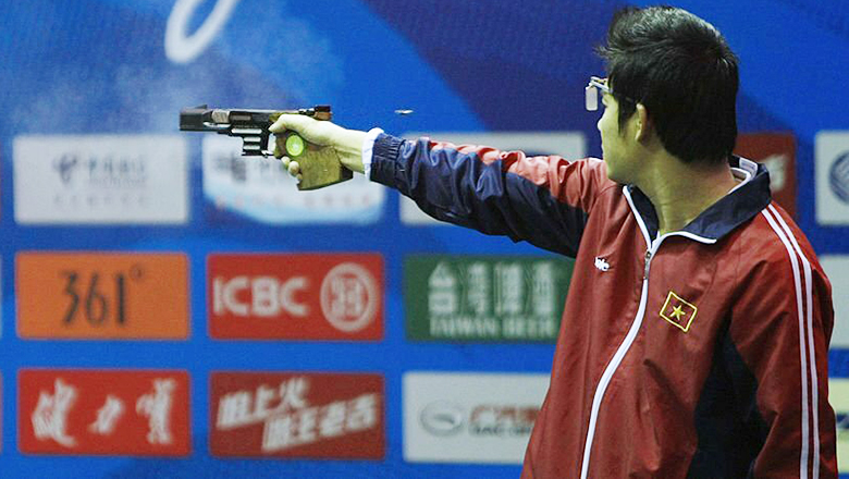 Hà Minh Thành giành HCV trong ngày đầu giải vô địch bắn súng Đông Nam Á 2023 - Ảnh 1