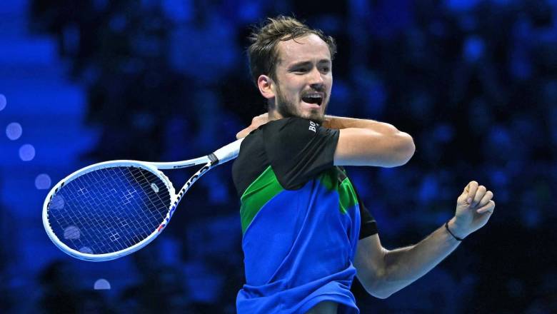 Kết quả tennis ngày 14/11: Medvedev thắng trận đầu ATP Finals, Alcaraz thua ngược - Ảnh 1