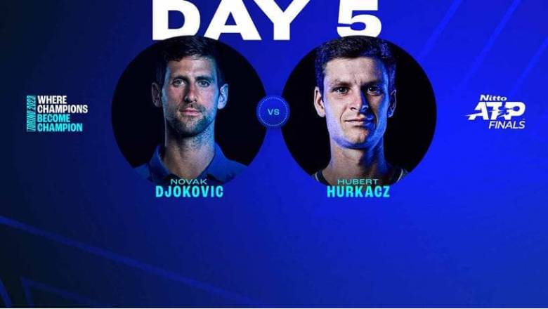 Trực tiếp tennis Djokovic vs Hurkacz, Vòng bảng ATP Finals - 20h30 ngày 16/11 - Ảnh 1