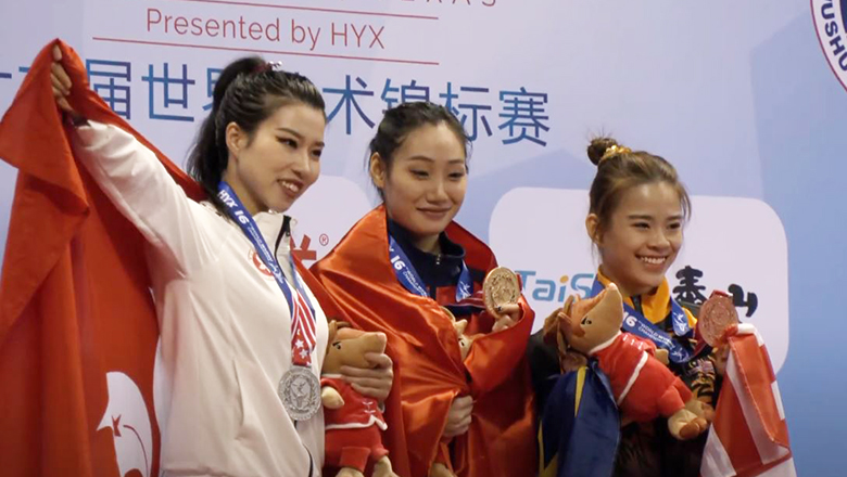 Phương Nhi giành 1 HCV, 1 HCB tại giải vô địch Wushu thế giới - Ảnh 1