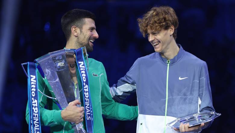 Djokovic đánh bại Sinner, lần thứ bảy vô địch ATP Finals - Ảnh 1