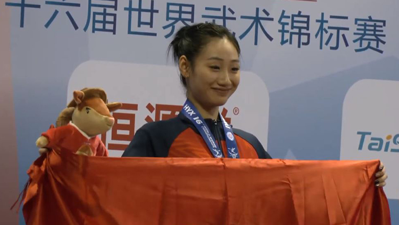 Phương Nhi giành thêm 1 HCV, lập cú đúp vô địch tại giải Wushu thế giới - Ảnh 1