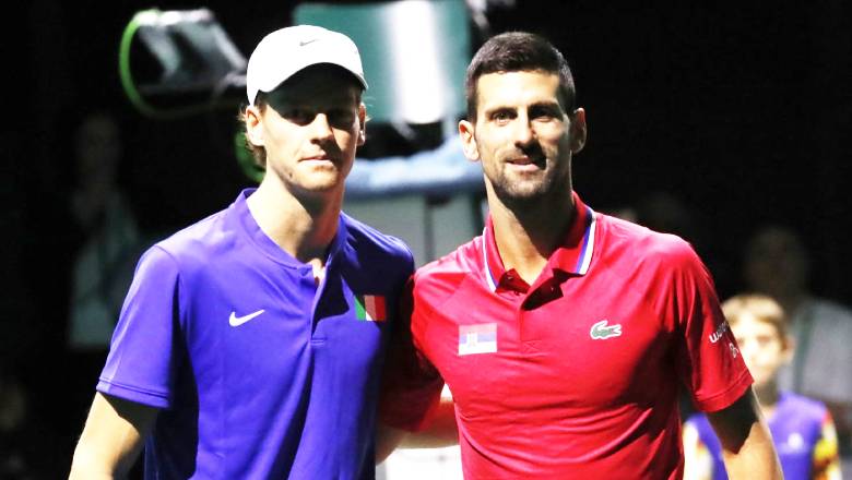 Djokovic thua Sinner 2 trận liên tiếp, Serbia dừng bước ở Bán kết Davis Cup 2023 - Ảnh 1