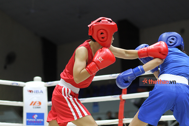 Giải Boxing toàn quốc 2023: Ngọc Trân thắng Nguyễn Thị Hồi trong trận chung kết sớm - Ảnh 2