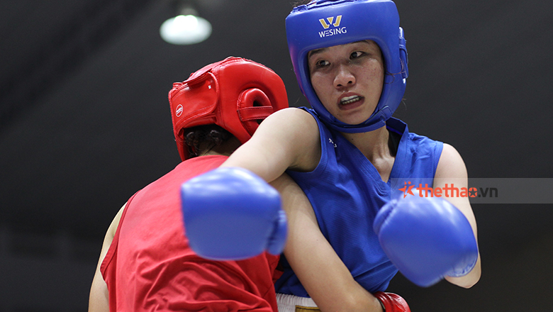 Giải Boxing toàn quốc 2023: Ngọc Trân thắng Nguyễn Thị Hồi trong trận chung kết sớm - Ảnh 3