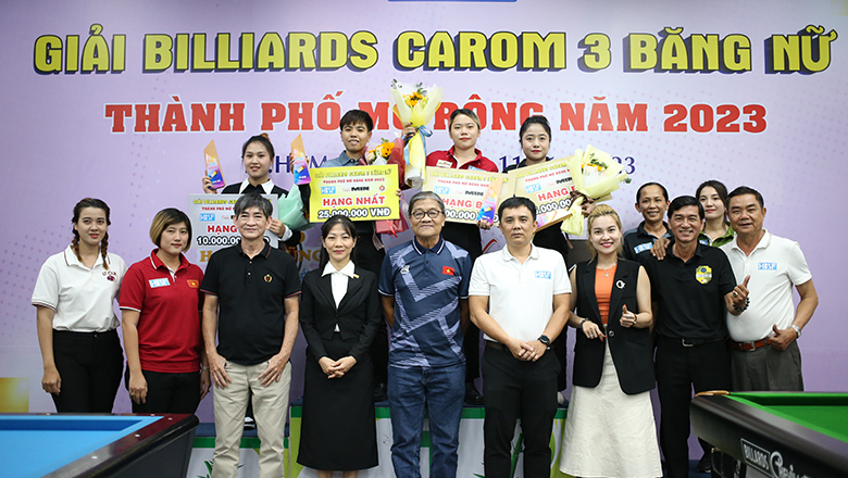 Bích Trâm lập cú đúp danh hiệu tại giải Billiards Carom 3 băng nữ TP.HCM mở rộng 2023  - Ảnh 1