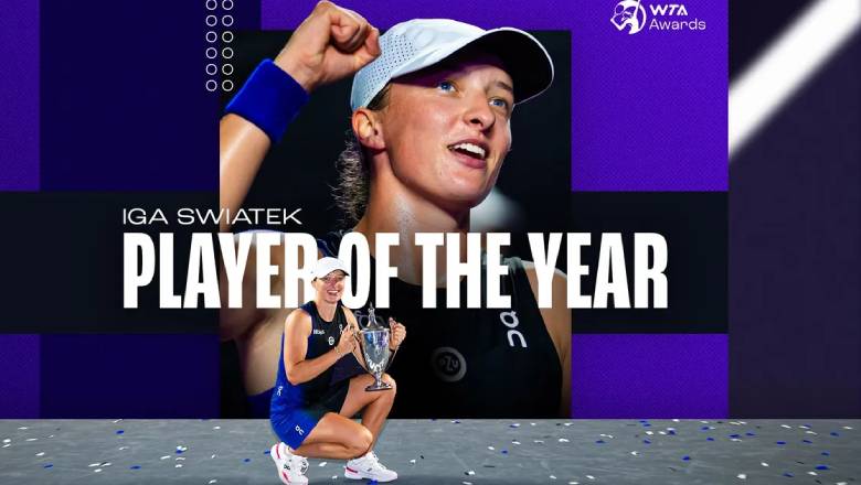 Swiatek lần thứ hai liên tiếp giành giải Tay vợt nữ xuất sắc nhất năm - Ảnh 1