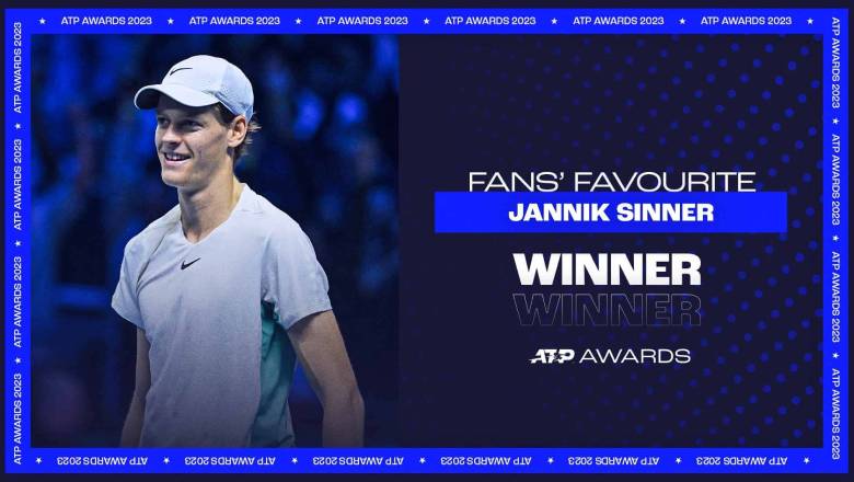 Jannik Sinner giành giải Tay vợt được yêu thích nhất năm 2023 - Ảnh 1