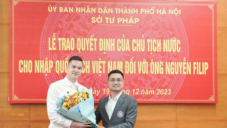 Filip Nguyễn chính thức được trao quốc tịch Việt Nam, sẵn sàng cống hiến cho ĐTQG - Ảnh 1