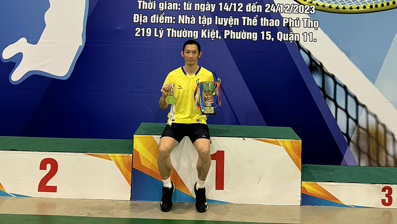 Tiến Minh giành cú đúp HCV tại giải vô địch cầu lông TPHCM - Ảnh 1