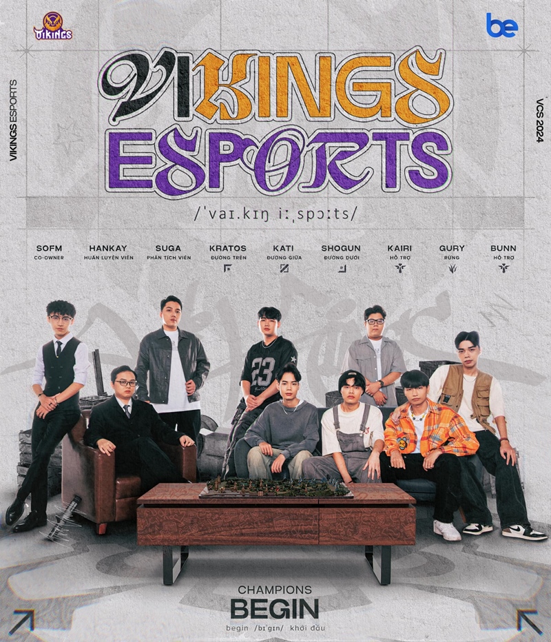 Vikings Esports chốt đội hình tham dự VCS mùa Xuân 2024 - Ảnh 1