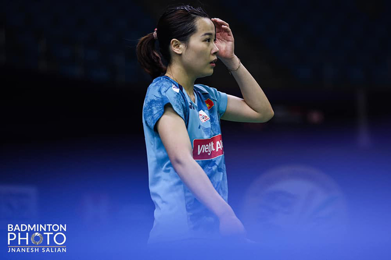 Thùy Linh thua tay vợt Trung Quốc, dừng bước tại vòng 1 Indonesia Masters - Ảnh 1