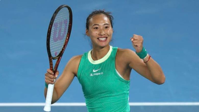 Tay vợt Trung Quốc Zheng Qinwen làm nên lịch sử với tấm vé chung kết Úc Mở rộng 2024 - Ảnh 1