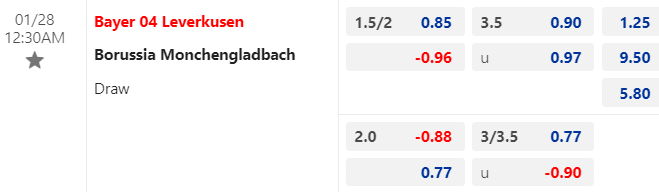 Nhận định, soi kèo Leverkusen vs Monchengladbach, 00h30 ngày 28/01: Khó cản chủ nhà - Ảnh 1