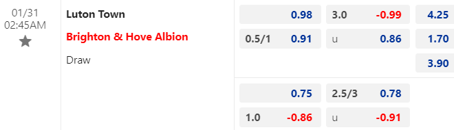 Nhận định, soi kèo Luton Town vs Brighton, 02h45 ngày 31/01: Chưa thể thoát hiểm - Ảnh 1