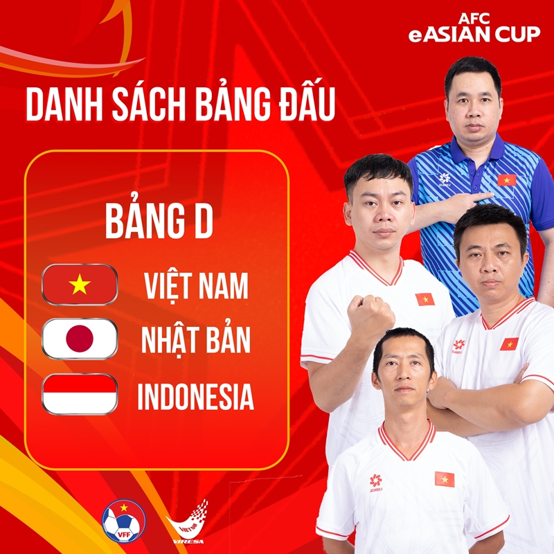 ĐT Việt Nam nằm cùng bảng Nhật Bản và Indonesia ở eAsian Cup 2023 - Ảnh 1