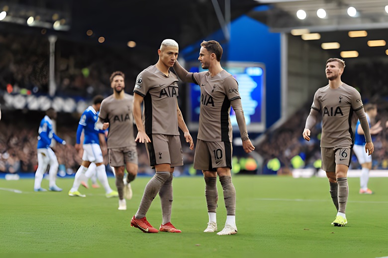 Kết quả bóng đá Everton vs Tottenham: Richarlison làm, Romero phá - Ảnh 2