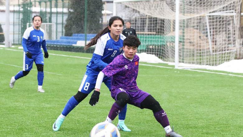 U20 nữ Việt Nam tái hiện trận “U23 Thường Châu” kinh điển dưới mưa tuyết trước Uzbekistan - Ảnh 3