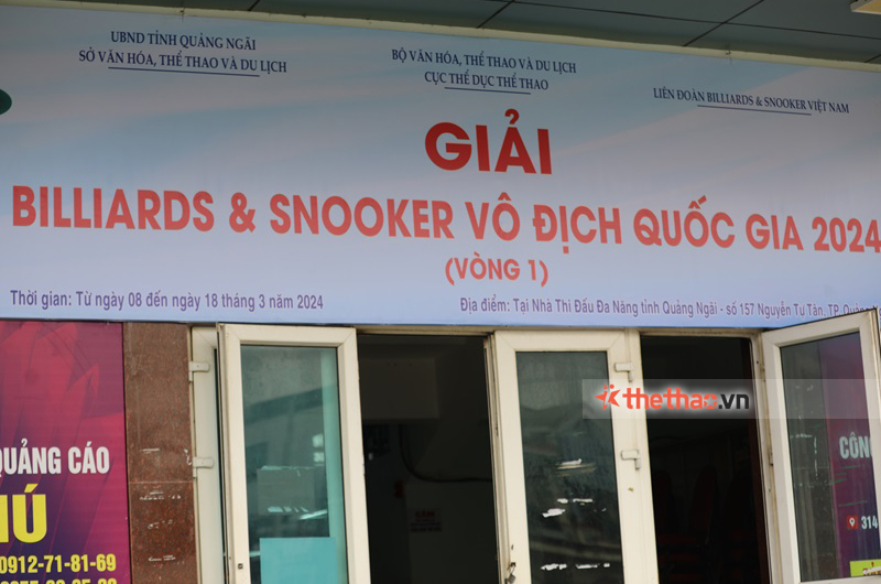 Nhà thi đấu đa năng tỉnh Quảng Ngãi hoàn thiện, sẵn sàng cho vòng 1 giải Billiards VĐQG - Ảnh 6