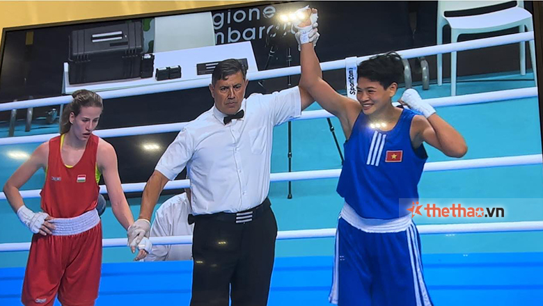 Kim Ánh thắng võ sĩ Hungary, chỉ còn cách tấm vé Olympic 1 trận đấu - Ảnh 2