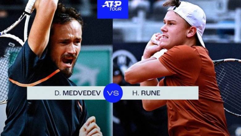 Trực tiếp tennis Rune vs Medvedev, Tứ kết Indian Wells Masters - 9h00 ngày 15/3 - Ảnh 1