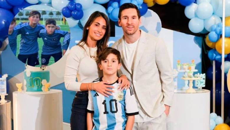‘Hổ phụ sinh hổ tử’: Cậu cả nhà Messi ghi siêu phẩm khiến cả thế giới ngỡ ngàng - Ảnh 2