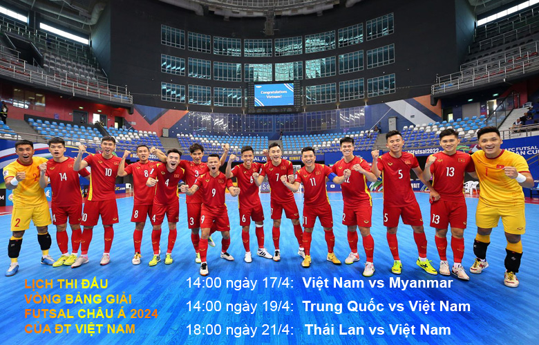 Lịch thi đấu VCK futsal châu Á 2024: Thử thách tăng dần cho Việt Nam - Ảnh 1