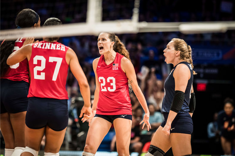 Danh sách tuyển bóng chuyền nữ Mỹ tham dự Volleyball Nations League 2024: Thử nghiệm nhân sự cho Olympic - Ảnh 1