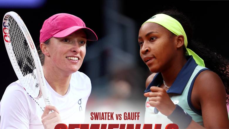Lịch thi đấu tennis hôm nay 16/5: Bán kết Rome Masters - Tâm điểm Swiatek vs Gauff - Ảnh 1