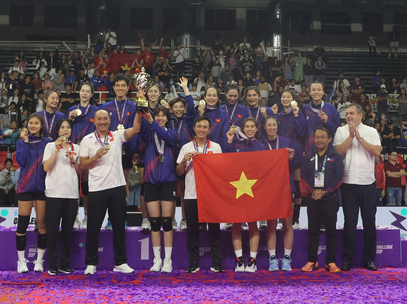 Đội tuyển bóng chuyền nữ Việt Nam nhận thưởng lớn sau chiến tích ở AVC Challenge Cup 2024 - Ảnh 1