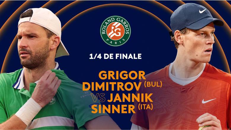 Link trực tiếp tennis Sinner vs Dimitrov, Tứ kết Roland Garros - 20h30 ngày 4/6 - Ảnh 1