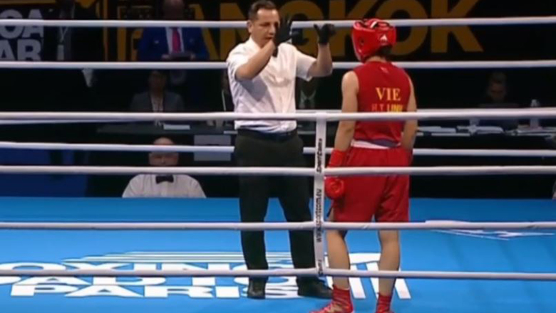Vòng loại Olympic môn Boxing: Vì sao Hà Thị Linh vẫn thắng ở hiệp đấu bị knock-down? - Ảnh 1
