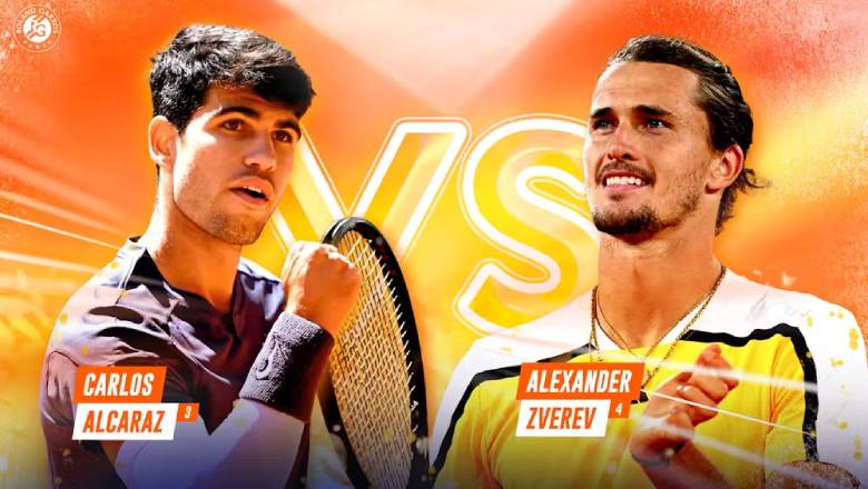 Link trực tiếp tennis Alcaraz vs Zverev, Chung kết Roland Garros - 19h30 ngày 9/6 - Ảnh 1