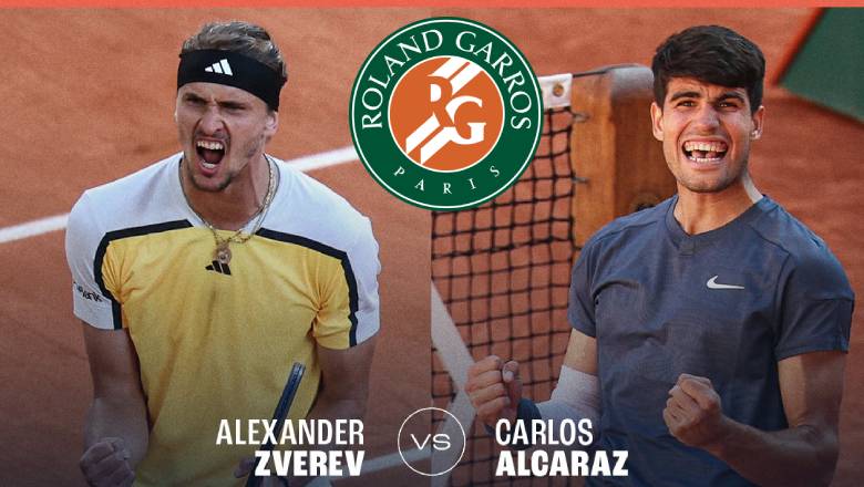 Nhận định tennis Alcaraz vs Zverev, Chung kết Roland Garros - 19h30 ngày 9/6 - Ảnh 1