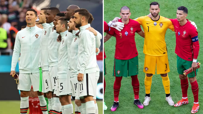 Vì sao Ronaldo luôn đứng 'ra rìa' khi hát quốc ca Bồ Đào Nha? - Ảnh 1