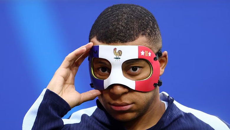 BTC EURO 2024 cấm Kylian Mbappe đeo mặt nạ đặc biệt - Ảnh 1